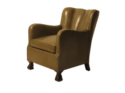 Denmark leather Deco chair