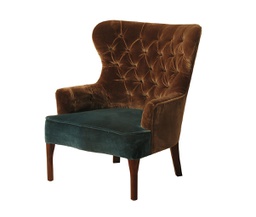 [HB2_1760] Simone silk velvet arm chair